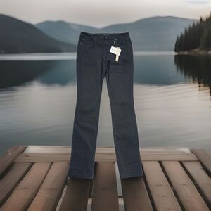 Level 99 Lily Skinny Straight Pants 27 (27x30.5) Dark Gray Stretch Womens New